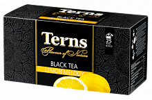 Terns LEMON MELODY чай черный пакетированный в саше,  (25п х 1,5г)